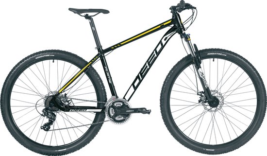 DEED FLAME 295 MTB 29 INCH H50 24 SPEED BLACK YELLOW
