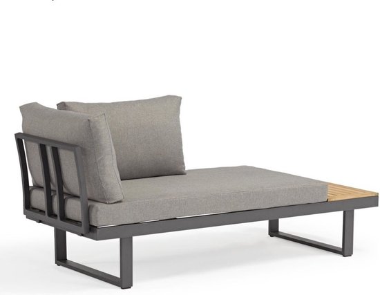 SenS-Line - Olympia Multifunctionele loungeset - Voor Buiten - 3-delige Set - Aluminium/Acacia/Polyester