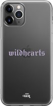 xoxo Wildhearts case voor iPhone 12 Pro Max - Wildhearts Purple - xoxo Wildhearts Transparant Case