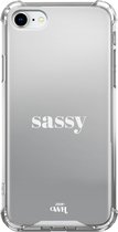 xoxo Wildhearts case voor iPhone 7/8 SE - Sassy White - xoxo Wildhearts Mirror Cases