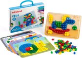 Miniland Mozaïek Pegs 15mm, 160st +6 werkbladen