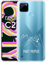 Realme C21Y Hoesje Pinky Promise - Designed by Cazy