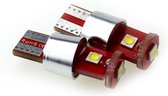 T10 autolamp W5W 2 stuks | 3-SMD daglichtwit 6000K | 15W-220 Lumen | CAN-BUS 12V DC