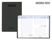 Brepols Agenda 2022 - Trade - Lucca gebonden - 7,7 x 12 cm - Zwart