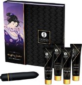 Shunga Naughty Geisha - Erotische Massagekit - Glijmiddel - Stimulerende Gels voor Hem & voor Haar - Vibrator met maar liefst 10 vibratiestanden -