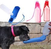 Hondenbidon - Waterfles voor uw hond - Fles van 250mL - Makkelijk draagbare bondenbidon - Kleur: Roze
