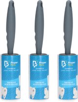3 stuks Proper Pets Hair Lintroller - Kledingroller om huisdierharen te verwijderen - Pluisroller - Stofroller - Plakroller - pluizenverwijderaar - harenverwijderaar
