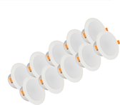 10x Leddy's - LED Spot Inbouwspot - 5W - 3000K Warm Wit - Basic