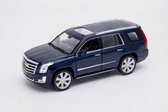 Cadillac Escalade 2017 Blauw metallic 1:24 Welly