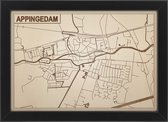 Decoratief Beeld - Houten Van Appingedam - Hout - Bekroned - Bruin - 21 X 30 Cm