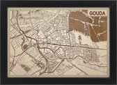 Decoratief Beeld - Houten Van Gouda - Hout - Bekroned - Bruin - 21 X 30 Cm