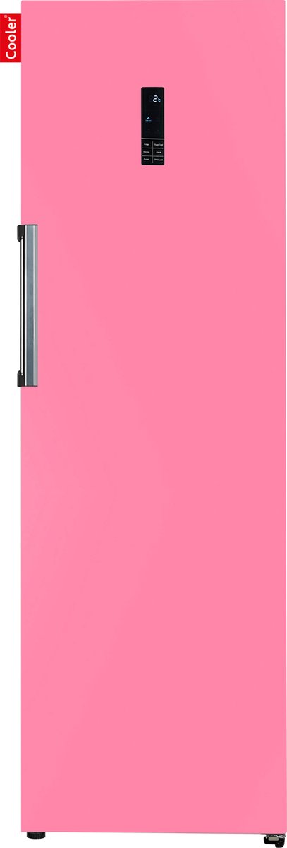 COOLER LARGEFREEZER-FBUB Diepvriezer, E, No Frost, 260l, 6+1 drawers, Bubblegum Pink Satin Front