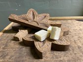 Amberblok schaaltje - amberblok bakje - houten amberblok schaaltjes - landelijke woonaccessoires