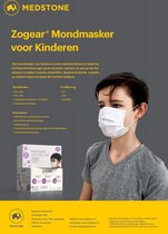 Masques buccaux Enfants - Non médical - 50 pièces (blanc)
