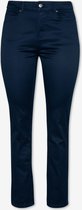 EVIVA - LANGE 5-POCKET BROEK MET STRETCH HIGH WAIST - STRAIGHT FIT - BLAUW