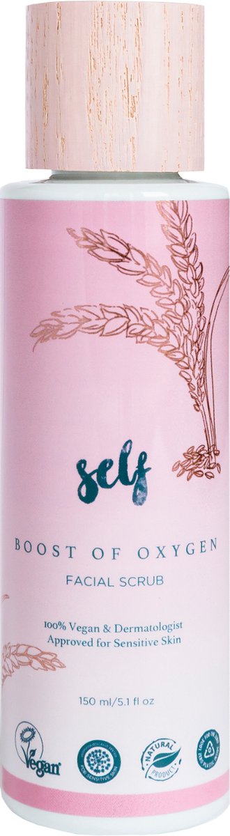 Natural SELF - Boost of Oxygen - Facial scrub - gezichtscrub - gelaatsverzorging - vegan - Acne