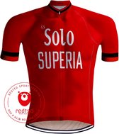 Retro Wielershirt Solo Superia Rood - REDTED (XL)