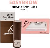 EasyBrow wenkbrauw kit donkerbruin - Incl. EasyLash magnetische wimpers Natural t.w.v. €20 – Nepwimpers - Lashes – Lash lift - Wimpers – Wimperextensions