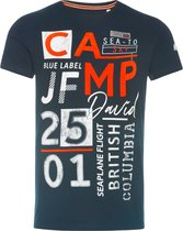 Camp David ® T-shirt met flockprint