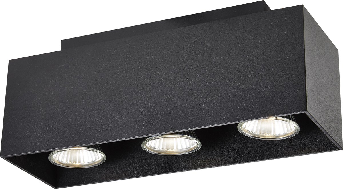 Fantasia Kubo Zwart 3X 5W Led Gu10 Dimbaar Incl.