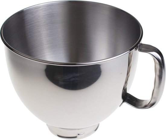 KitchenAid Kom RVS 4,83L - Keukenmachine accessoire - Geschikt voor alle Kitchenaid keukenmixers van Merkloos — afbeelding 2