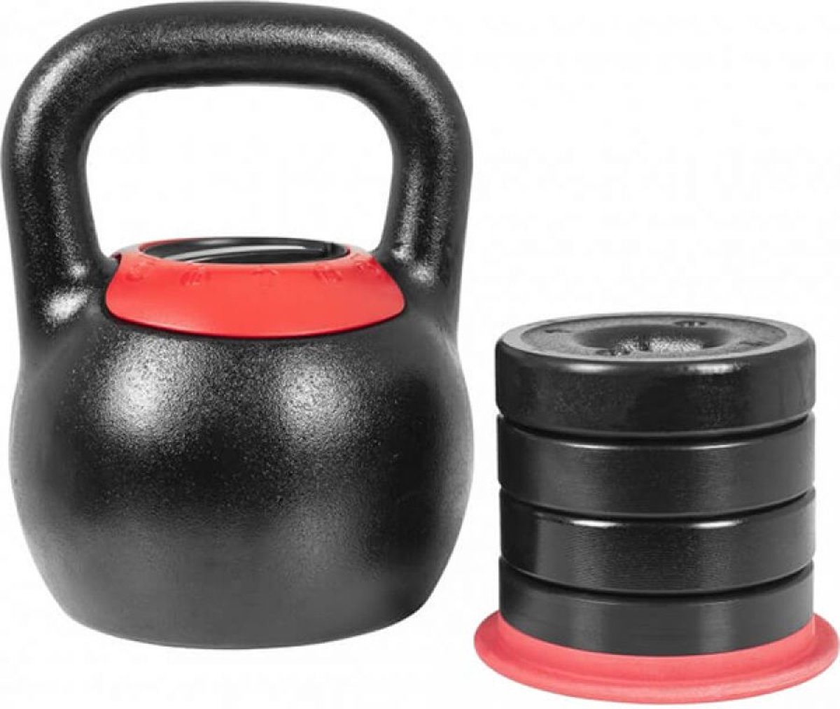 Gorilla Sports Kettlebell - Verstelbaar in gewicht - 8 tot 16 kg