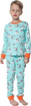Happy Pyjama's Winter & Pinguïns edition - Kinderpyjama jongens én meisjes - Maat 110/ 116 - Premium katoen