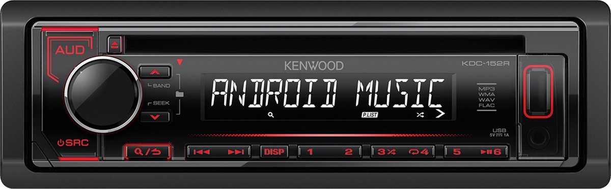 Kenwood KDC-152R CD-Receiver met USB - Autoradio