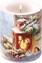 Ambiente - Kaars - Big - 75 branduren - Robin by Lantern - Winter - Kerst