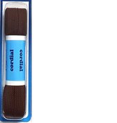Cordial veter - 120cm - middelbruin - plat - extra breed.