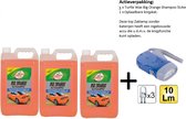 Turtle Wax - TW 52817 Big Orange 5Ltr Shampoo - 3stuks - + Zaklamp/Knijpkat