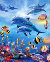 Paint By Numbers Oceaanleven - Schilderen op Nummer - 50x40cm - Volwassenen - Stipco