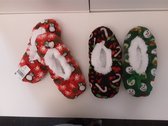 Kerstsloffen - Pantoffels - meisjes/dames mt 36-38 - 3 kleuren