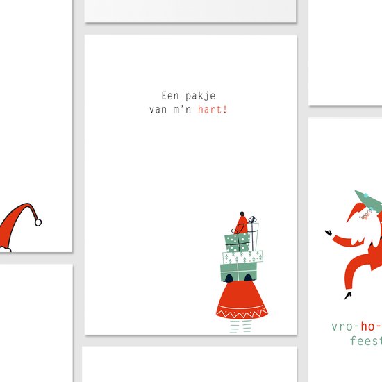 12x cartes de Noël et du Nouvel An à la mode, y compris enveloppe - jeu de  cartes -... | bol.com