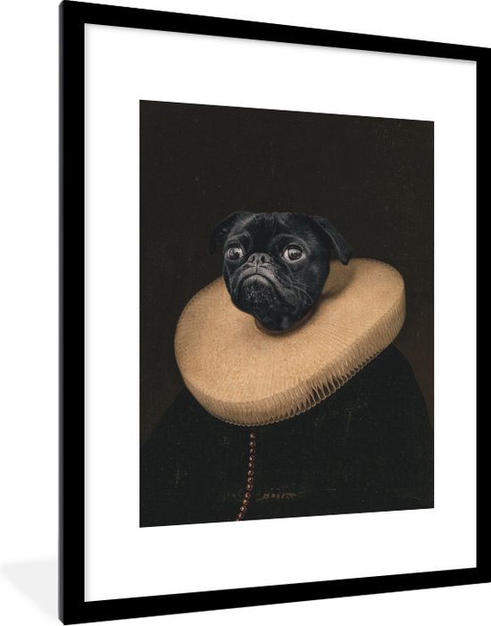 Affiche avec cadre Chien - Peinture - Maîtres anciens - 60x80 cm