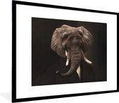 Fotolijst incl. Poster - Olifant - Schilderij - Oude meesters - 80x60 cm - Posterlijst