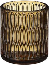 Oneiro's  Luxe Waxinelichthouder  CUP Goud - ø H9xD8cm - kaarsenhouders - kaarsenhouder - waxinehouder - decoratie – woonaccessoires – theelichthouder – zwart – goud – zilver