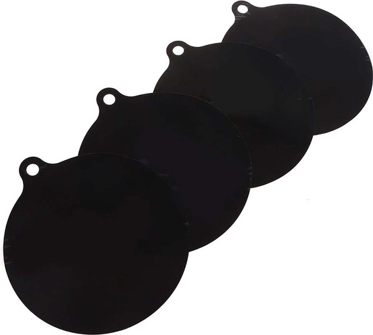 Siliconen Inductie Beschermers Set, Zwart, Hittebestendig tot 300°C