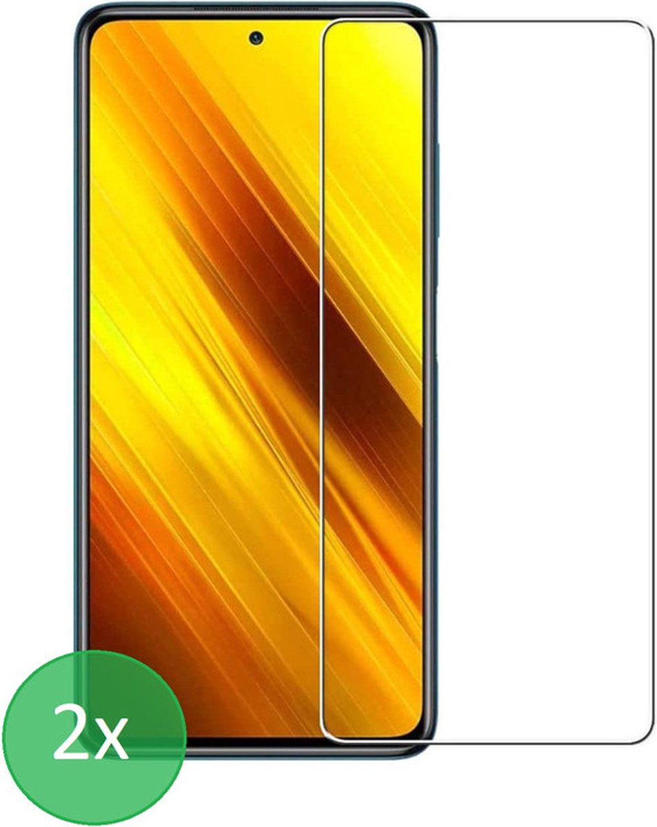Geschikt Voor: Poco X3 / X3 Pro / F3 - 2x Screenprotector - screen protector - glas - bescherm - beschermglas