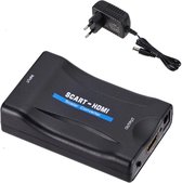 SCART naar HDMI Adapter - Full HD - 720P / 1080P - Plug & Play - Scart Schakelaar - Scart convertor - Zwart - Omvormer