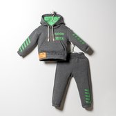 Joggingpak 2 delig trainingspak  vrijetijdspak broek en hoodie fleece gevoerd voor jongens