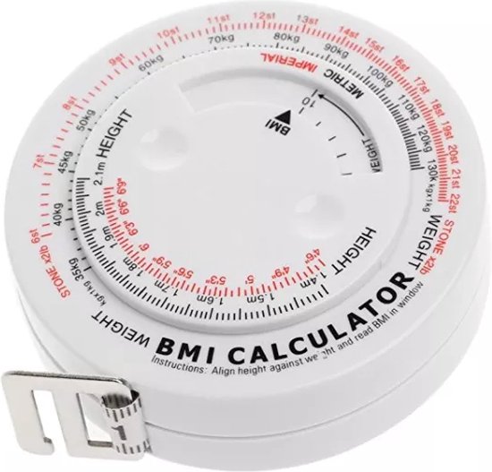 Meetlint 150cm - rolcentimeter - BMI - buikomtrek - buikomvang