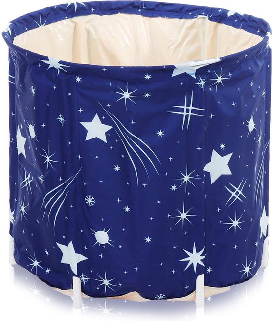 Foto: Happyment opvouwbaar zitbad bad voor volwassenen inklapbaar bath bucket 70x65 cm