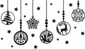 Kerstballen raamsticker herbruikbaar - Kerstballen - Raamsticker - Herbruikbaar - Christmas