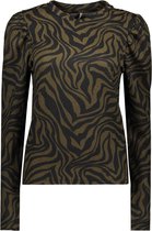 Only T-shirt Onlkenya L/s Puff Top Jrs 15245340 Dark Olive Dames Maat - XL