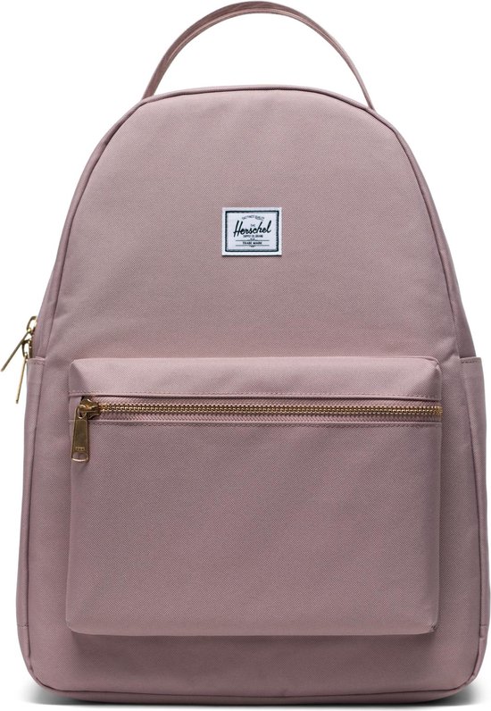 Foto: Eco nova mid volume ash rose vrouwelijke rugzak met dubbele handvaten met 18l opbergruimte en intern opbervak 100 van gerecycleerde pet flessen beperkte levenslange garantie roze
