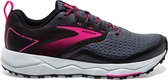 Brooks Divide 2 Trailrunning Schoenen  Sportschoenen - Maat 41 - Vrouwen - donker grijs - zwart - roze