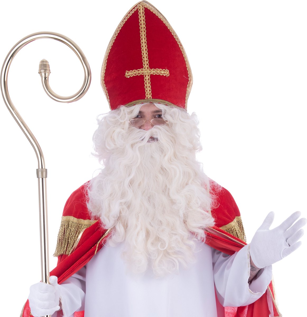 Pruik en baard Sinterklaas