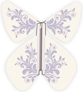 Magic Butterfly ® - Opdraai Vlinder - Magische Vlinders - Vlinder voor in een kaart – 10 stuks Baroque Pastel Purple