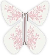 Magic Butterfly ® - Opdraai Vlinder - Magische Vlinders - Vlinder voor in een kaart – 10 stuks Baroque Pastel Pink